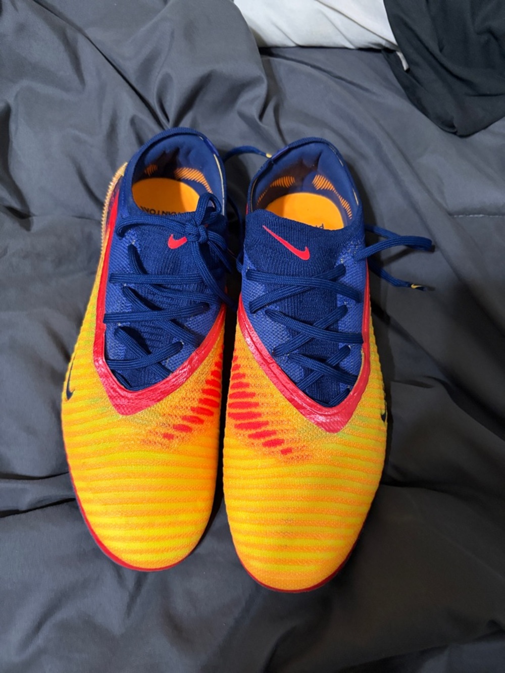 Nike Kids' Yellow, Blue & Red Soccer Sneakers